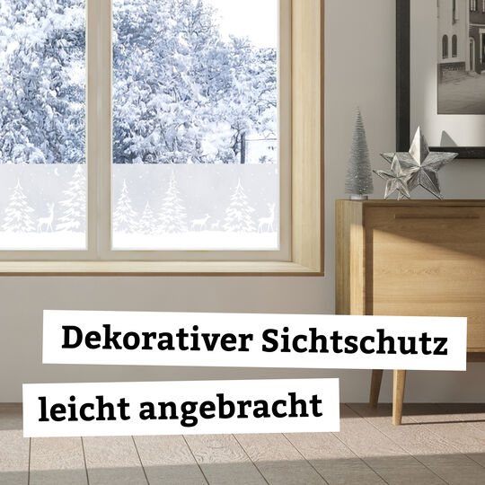 Fensterfolie static window border White Forest image number null